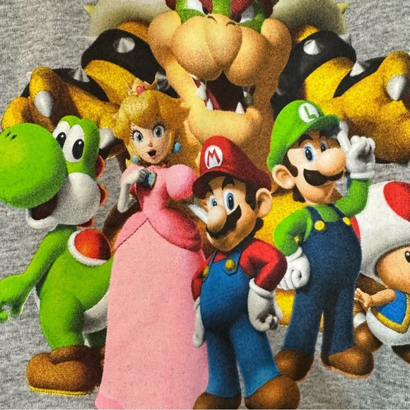 New Nintendo Gray Kids T-Shirt - Picture 5 of 7